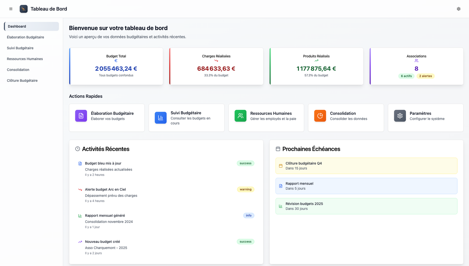 Ewalia Platform Dashboard